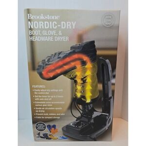 Brookstone Nordic-Dry Boot Glove Headware Dryer with 2 Hour Timer NEW